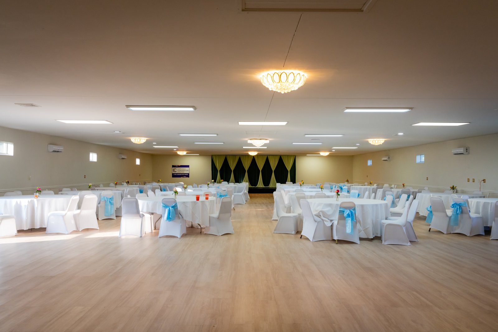 Open event hall for corporate gathering